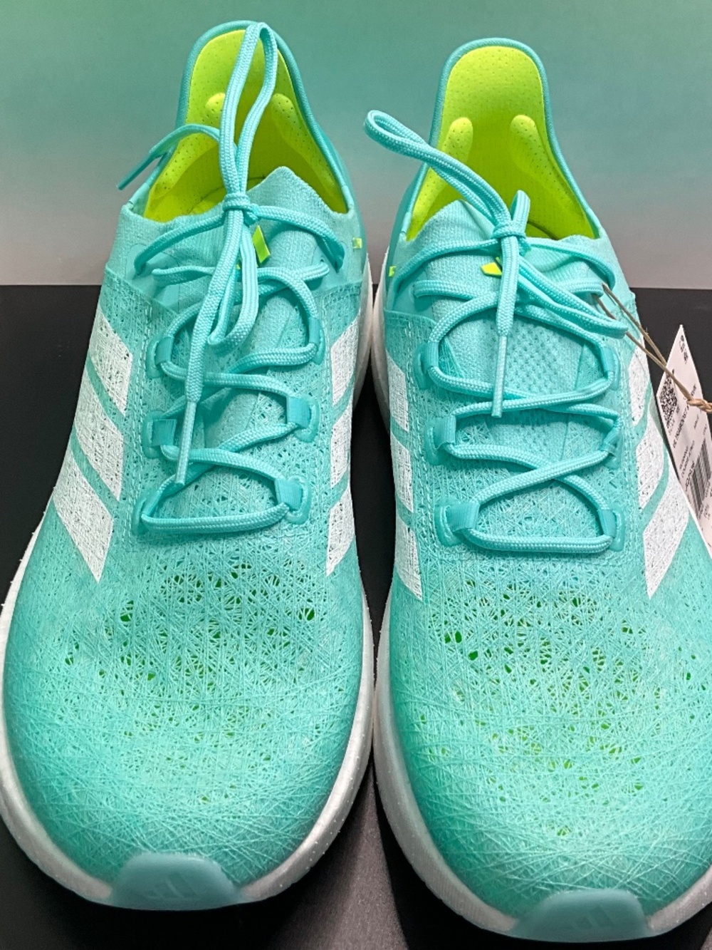 Adidas Ultraboost 5 Strung Shoes in Flash Aqua, NWT/No Box. Men’s 11/EU 44.5